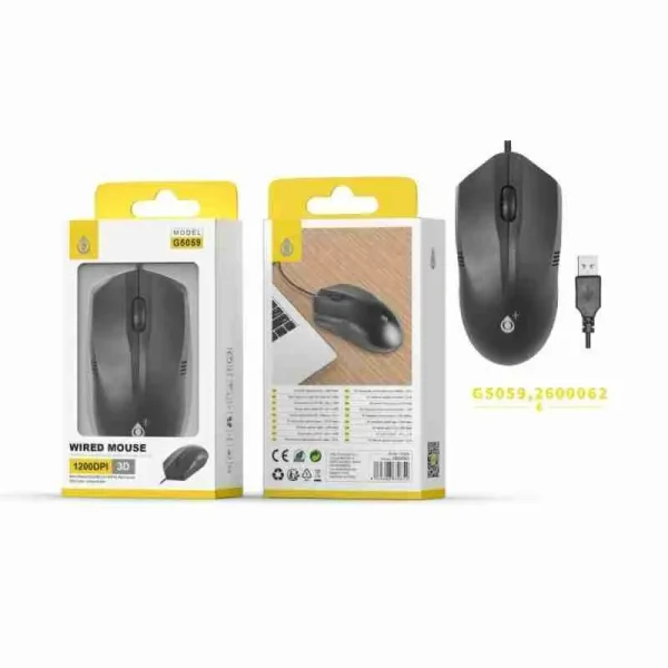 Mouse with 1.25M USB Cable