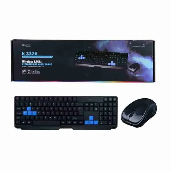 Wireless Keyboard with Wireless Mouse