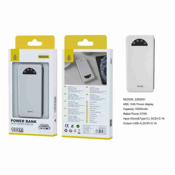 Power Bank 10,000 mAh with Battery Indication