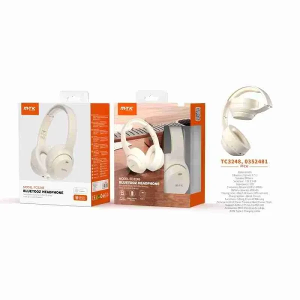Bluetooth V5.4 Headphones 200mAh Battery