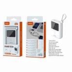 Power Bank 10,000 mAh with Cable (Type C + iPhone) Fast Charging 22.5W