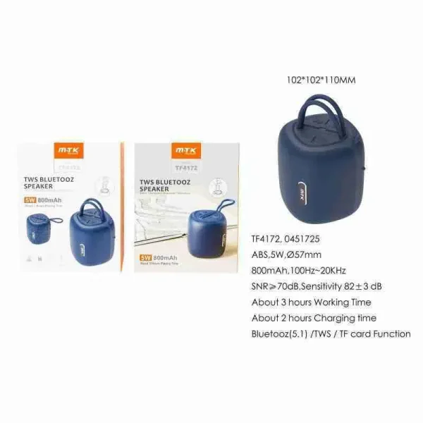 Bluetooth Hifi Speaker 800 mAh Battery