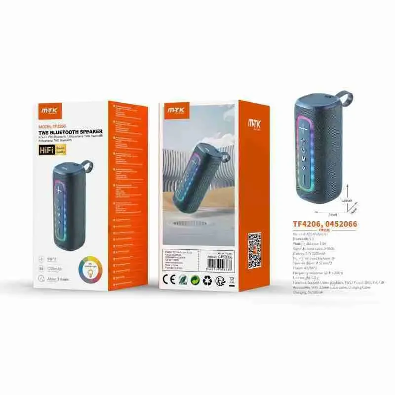 TF4206-AZ Bluetooth V5.3 Speaker with Spectrum Light - Image 1