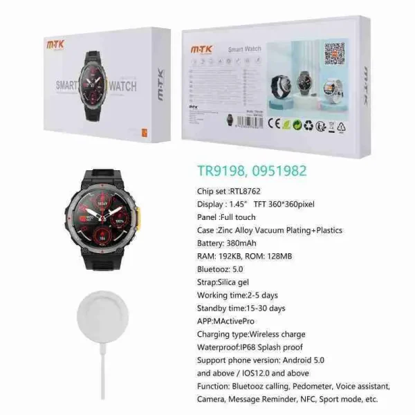 Luxury Smart Watch with Bluetooth Calling Function